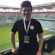 Ksawery Kaźmierczak i inni członkowie stowarzyszenia obecni na WFP